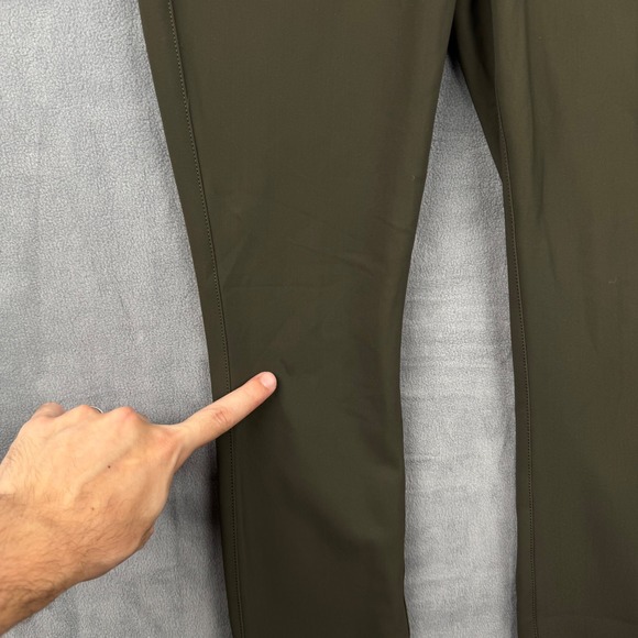 Lululemon City Sleek 5 Pocket Olive Green High Rise Slim Fit‎ Pants Women's - Picture 3 of 8